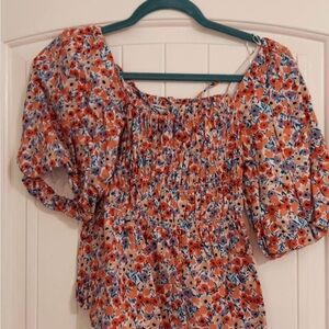 Love Notes Multicolor Floral Blouse